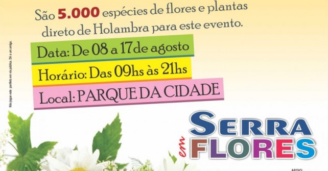 Exposição com cinco mil flores no Parque da Cidade
